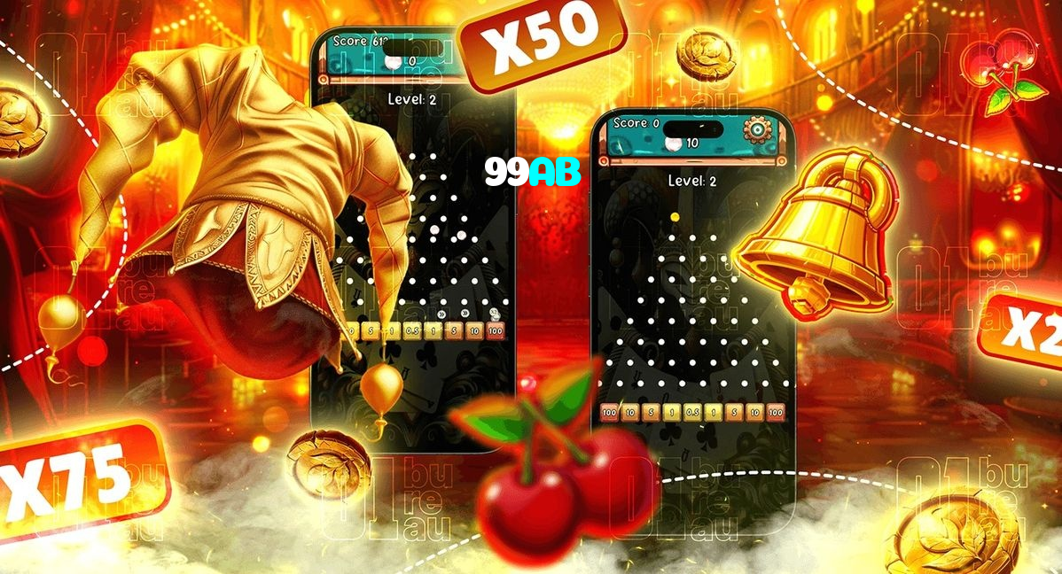 99AB casino presented on mobile device in Pakistan with slots and live games